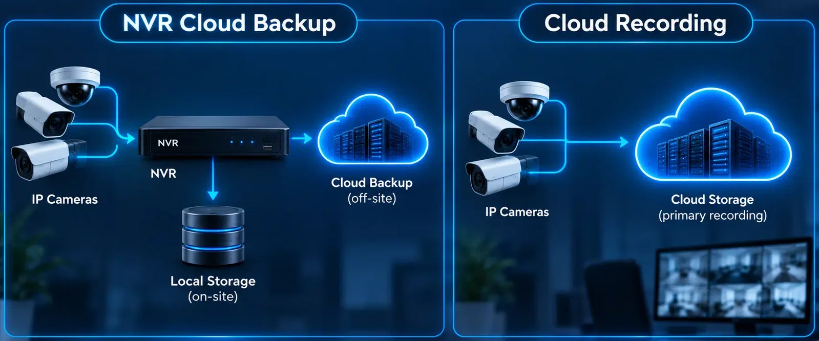 NVR Cloud Backup vs. Cloud Recording: What’s the Difference?